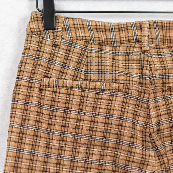 URBAN OUTFFITTERS Mensy Plaid Straight Crop Trouser Pants Academia Twee Hippie 4 - Picture 8 of 11